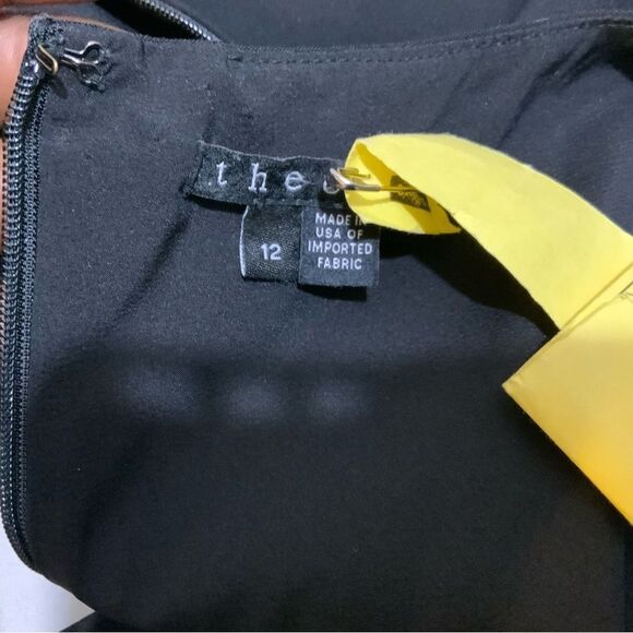 Theory Black Sleeveless Sheath Dress In Sevona Stretch Wool Size 12 - Picture 6 of 9